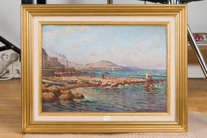 Henri MOREL (XXè)

Village en bord de mer

Huile...
