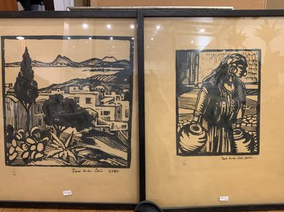 Paul André COSTE (D'après), deux lithographies...