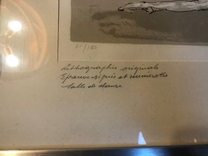 Un lot d'estampes sous verre : 

- Jean-Baptiste...