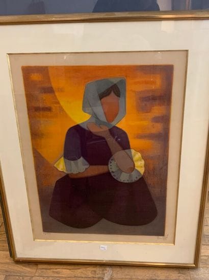 Louis TOFFOLI (1907-1999)

Femme assise 

Lithographie.

Signée...