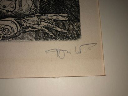 ECOLE DU XXe siècle 

Scène de guerre mythologique

Lithographie...