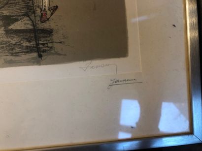 Un lot d'estampes sous verre : 

- Jean-Baptiste...