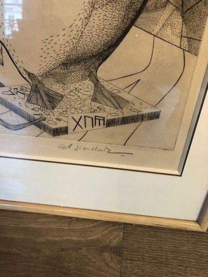 ECOLE DU XXE SIECLE

Les oiseaux

Lithographie

Signée...