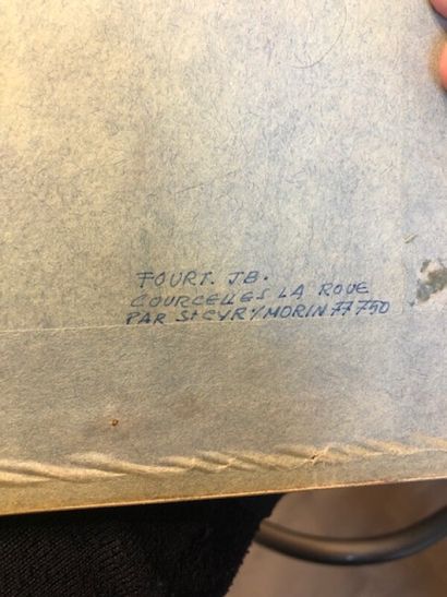 Lot de dessins et reproductions :

-Ecole...