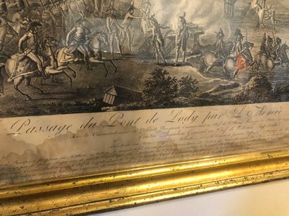 Passage du pont de Lody par l'armée

Gravure

37...