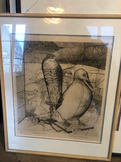 ECOLE DU XXE SIECLE

Les oiseaux

Lithographie

Signée...