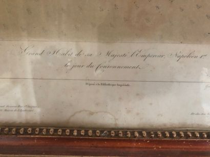 Napoléon et Joséphine 

Deux gravures formant...