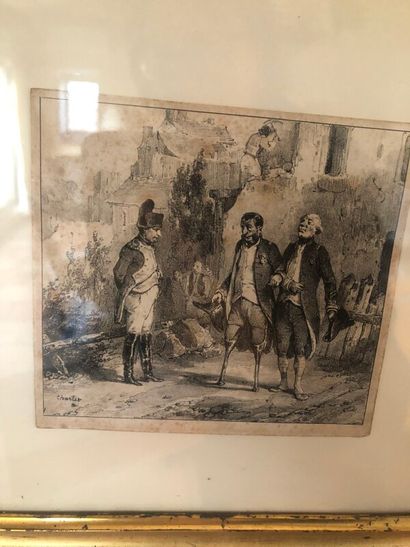 CHARLET (d'après)

Napoléon et l'infirme	

Petite...