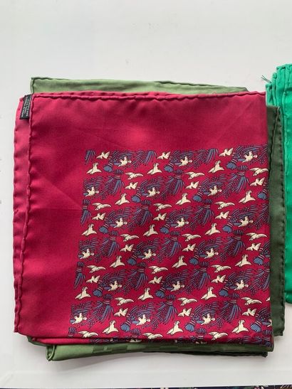 HERMES

Lot de 6 pochettes en soie