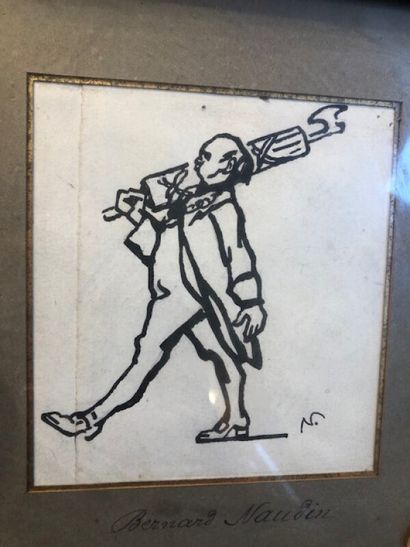 Lot de dessins et reproductions :

-Ecole...