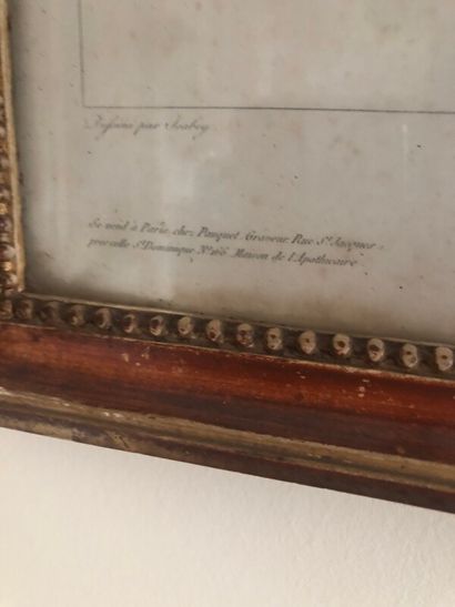 Napoléon et Joséphine 

Deux gravures formant...