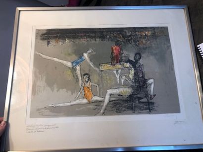Un lot d'estampes sous verre : 

- Jean-Baptiste...