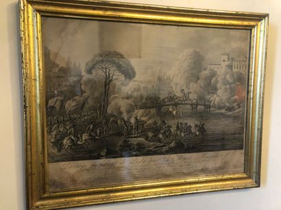 Passage du pont de Lody par l'armée

Gravure

37...