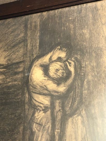 Lot de dessins et reproductions :

-Ecole...