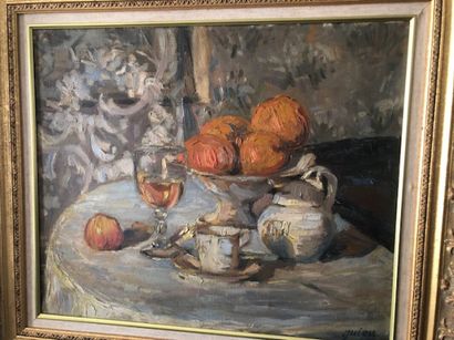 GUIEU (XXème)

Nature morte aux oranges

Huile...