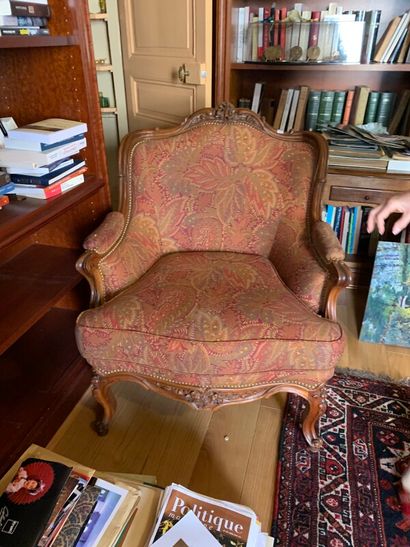 A Napoleon III period molded natural wood...