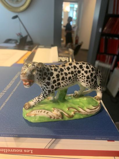 A porcelain figurine representing a pant...
