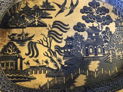 England

Three earthenware dishes decorated...