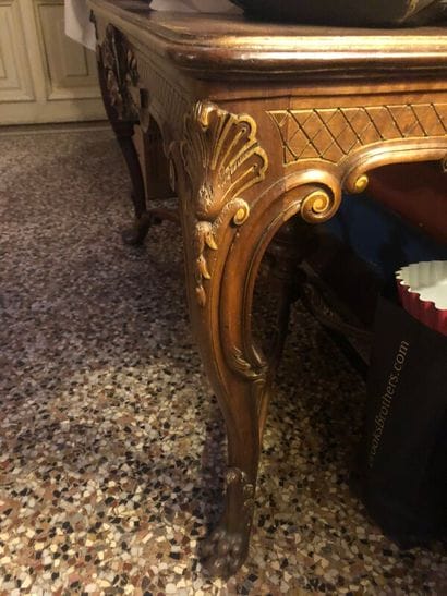 Table de milieu de chasse en bois naturel...