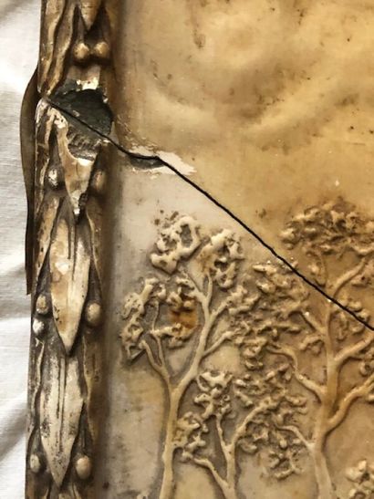 Frame in composition or paste decorated with...