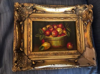 Ecole fin XIXème

Nature morte aux fruits

Deux...
