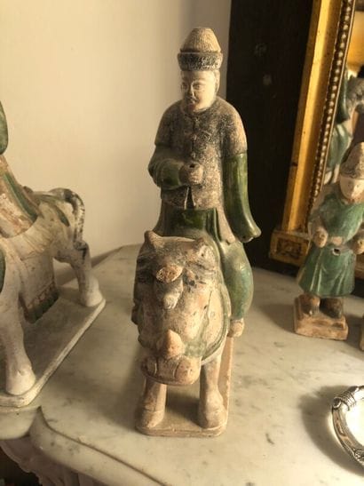 
Pair of horsemen, and their servants in...