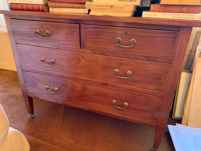 English style four drawer chest of drawe...
