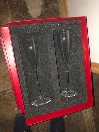 BACCARAT

2 large flutes.

Signed

In their...