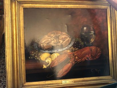 Claude FINELI (1956)

Nature morte au homard

Huile...