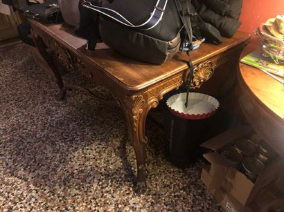 Table de milieu de chasse en bois naturel...