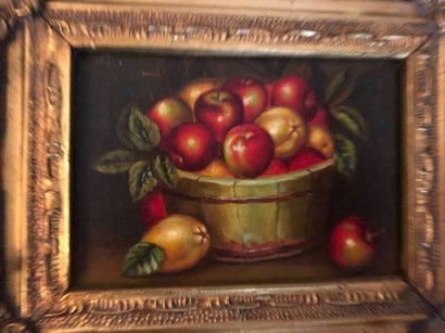 Ecole fin XIXème

Nature morte aux fruits

Deux...