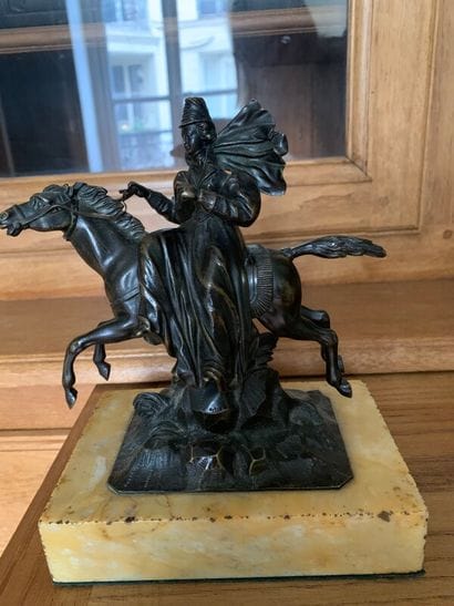 Bronze with black patina 