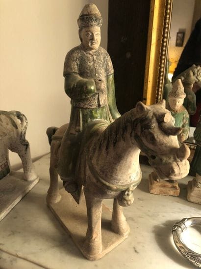 
Pair of horsemen, and their servants in...