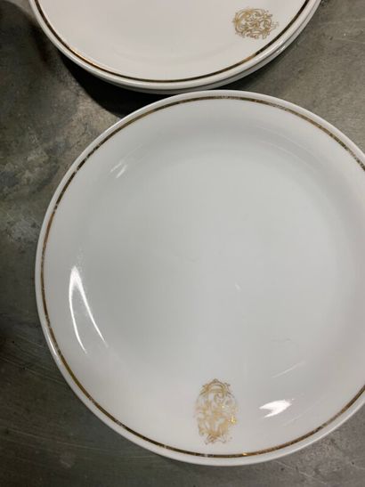Part of a dinner service with numbers from...