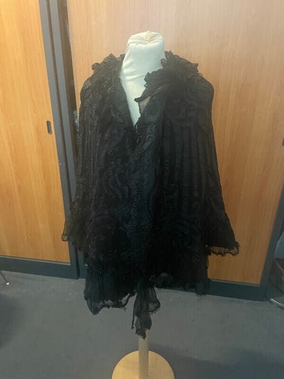 Anonymous, circa 1900

Black silk and tulle...