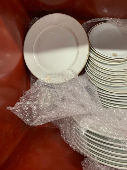 Part of a dinner service with numbers from...