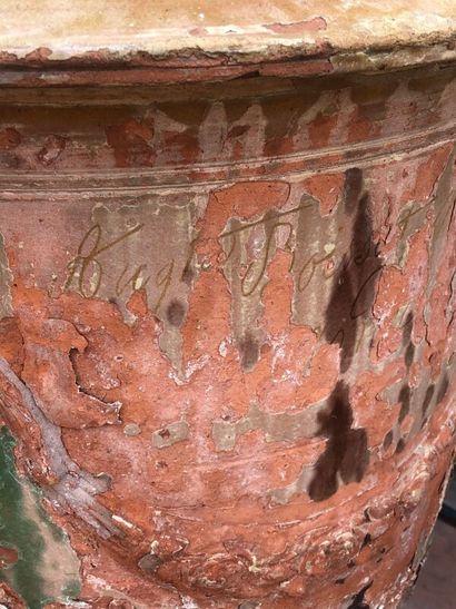 Large vase of Anduze signed Auguste BOIS...