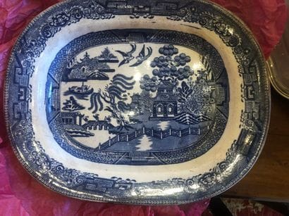 England

Three earthenware dishes decorated...