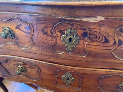 A walnut chest of drawers.

Old regional...