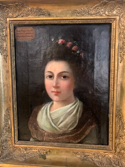 ECOLE ROMANTIQUE DU XIXe 

Portrait d'Ursule...
