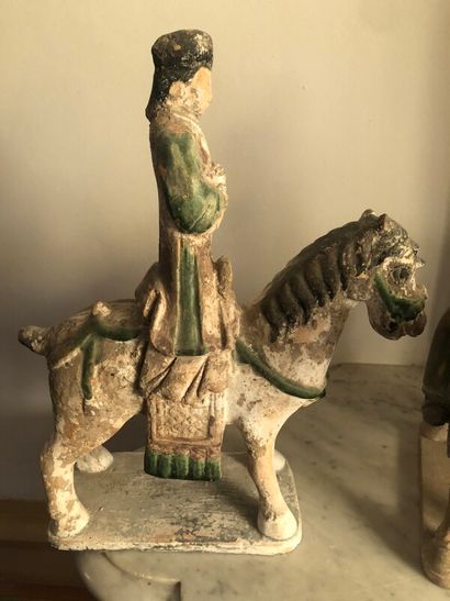 
Pair of horsemen, and their servants in...