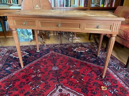 Light wood desk in the Louis XVI style