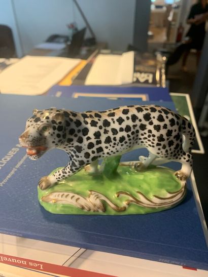 A porcelain figurine representing a pant...