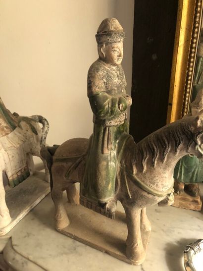 
Pair of horsemen, and their servants in...