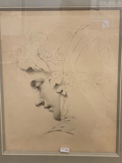 Dessin au crayon, Projet de portrait, style...