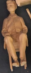*Sculpture en résine représentant Rimbaud.
Cachet...