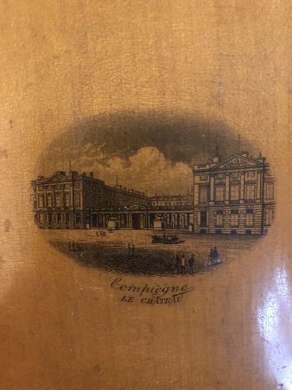 Porte-photo dépliant en bois et métal 
