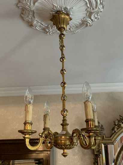 Suspension set including : 
- A Louis XVI-style...