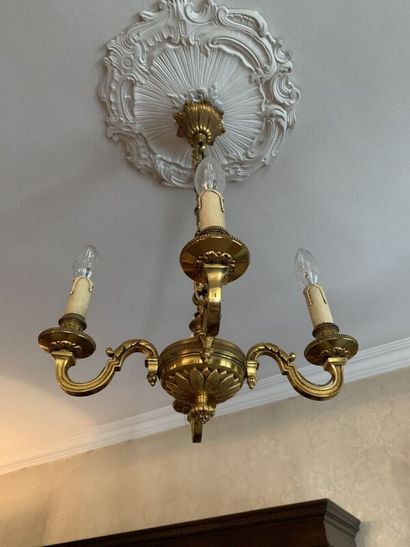 Suspension set including : 
- A Louis XVI-style...