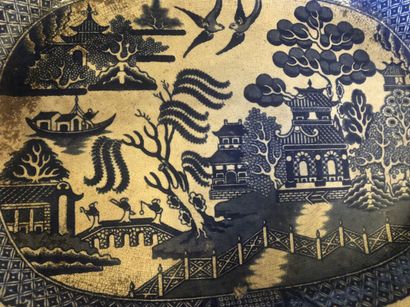 England
Three earthenware dishes decorated...